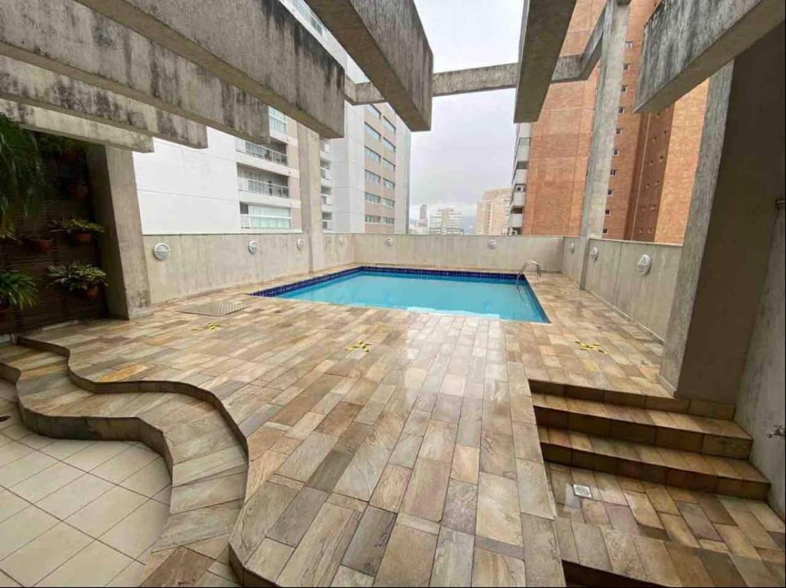 Flat Em Santos No Gonzaga A Tres Quadras Da Praia Exterior photo